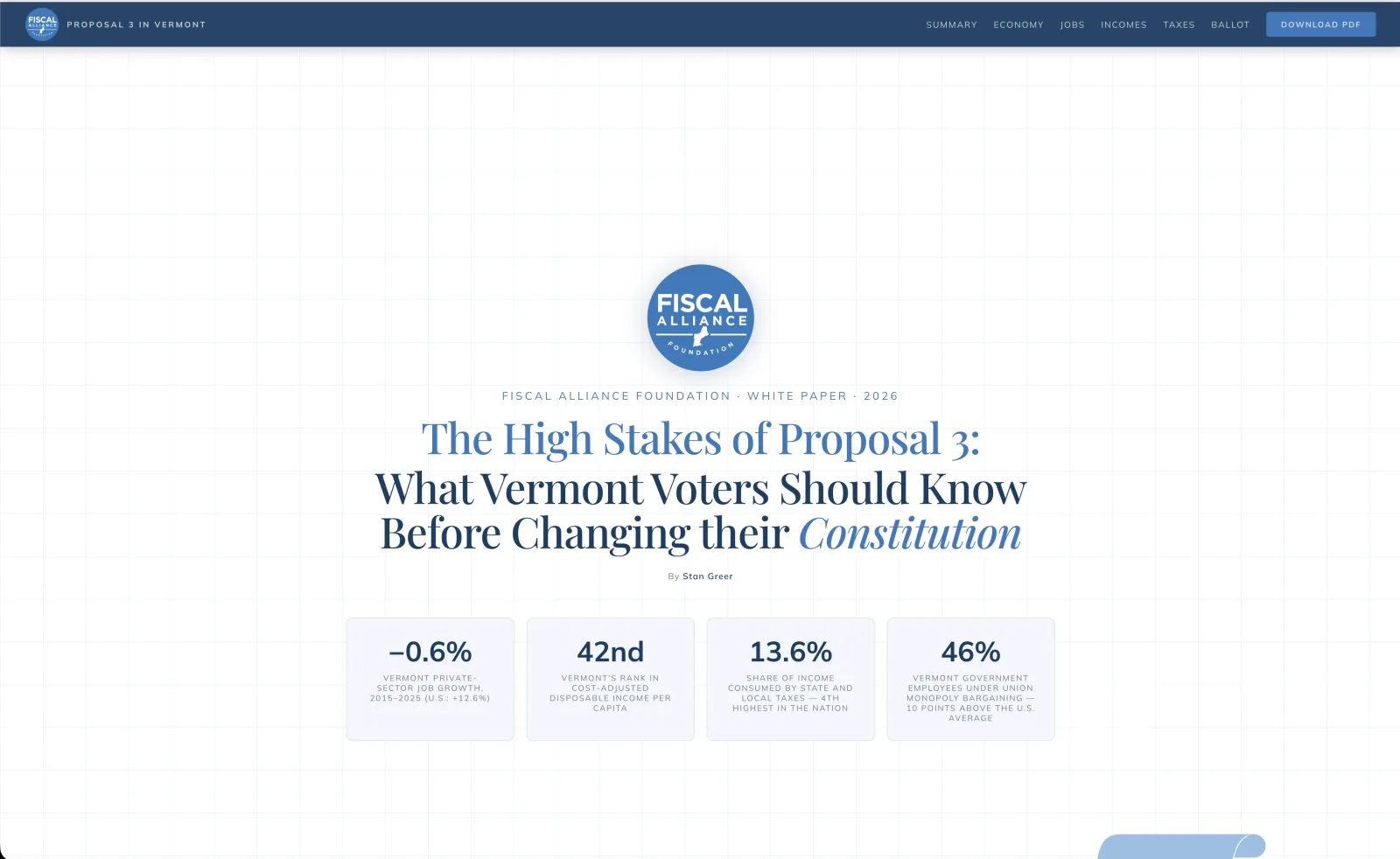 The High Stakes of Proposal 3: What Vermont Voters Should Know Before Changing their Constitution